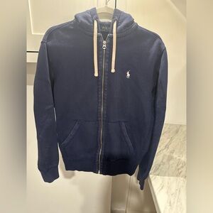 Ralph Lauren Dark Blue Zip-Up Sweater